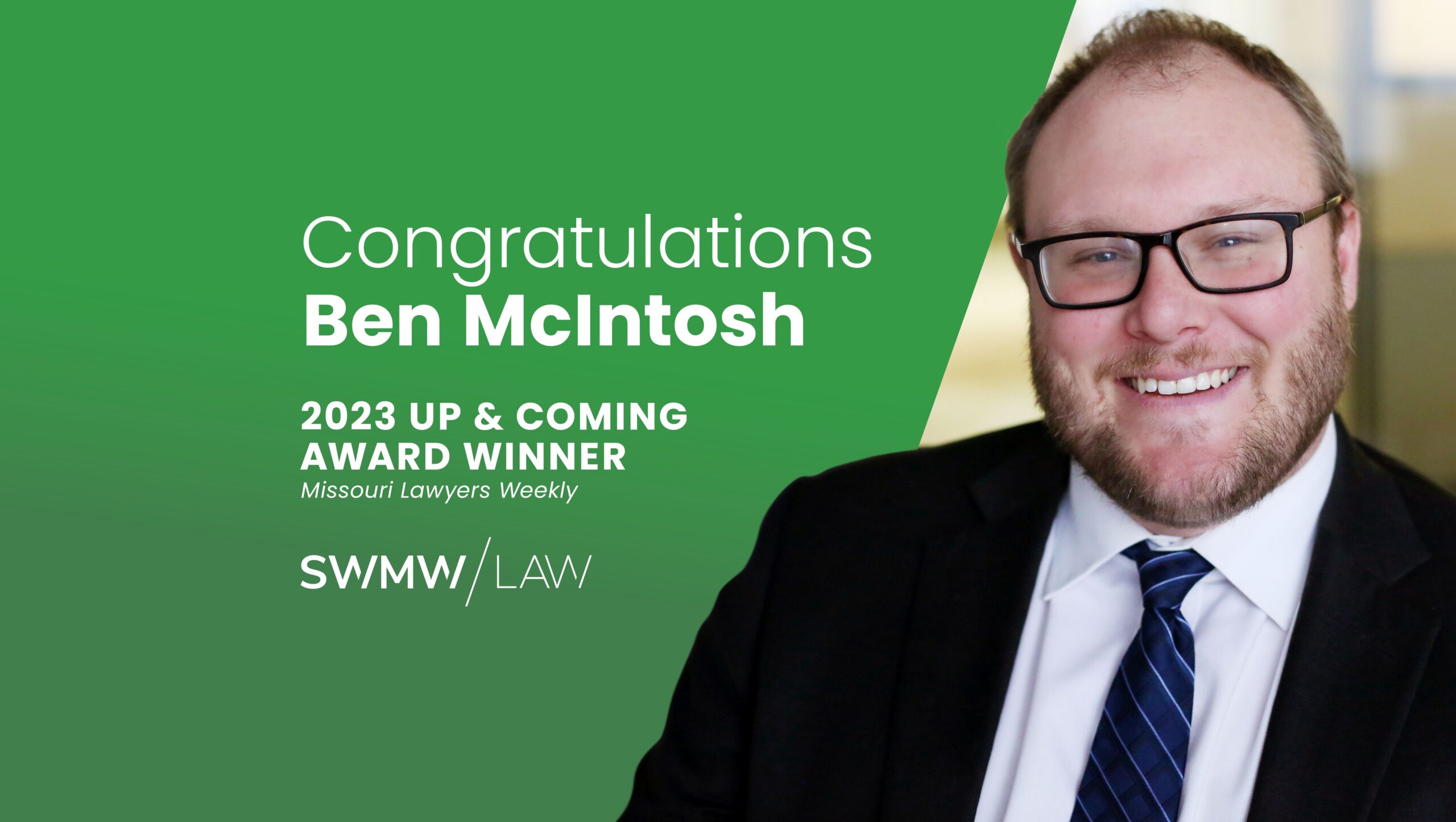 2023 up & coming award winner Missouri lawyers weekly